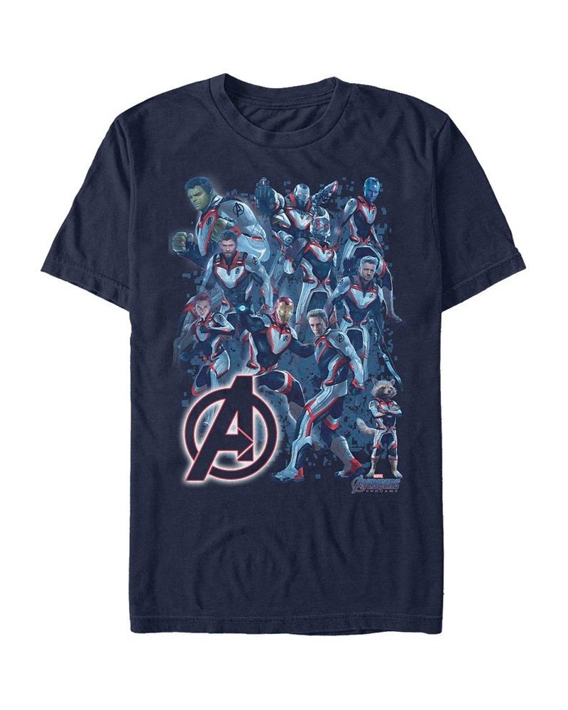 Marvel Men's Avengers Endgame Avengers Suit Group Shot Short Sleeve T-Shirt Blue $16.10 T-Shirts