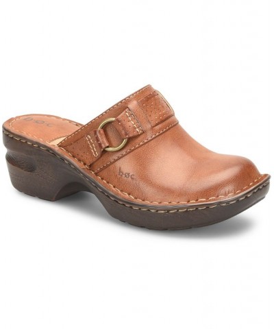 Women's Polly Comfort Clog Tan/Beige $36.55 Shoes