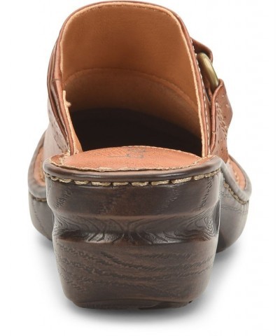 Women's Polly Comfort Clog Tan/Beige $36.55 Shoes