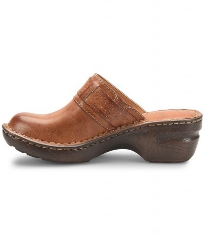 Women's Polly Comfort Clog Tan/Beige $36.55 Shoes