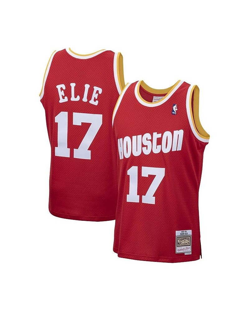 Men's Mario Elie Red Houston Rockets 1993-94 Hardwood Classics Swingman Jersey $54.39 Jersey