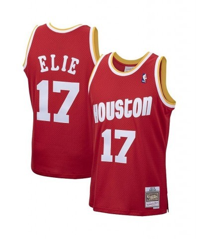 Men's Mario Elie Red Houston Rockets 1993-94 Hardwood Classics Swingman Jersey $54.39 Jersey