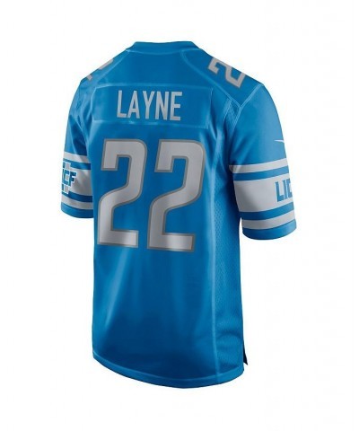 Men's Bobby Layne Blue Detroit Lions Game Retired Player Jersey $56.00 Jersey