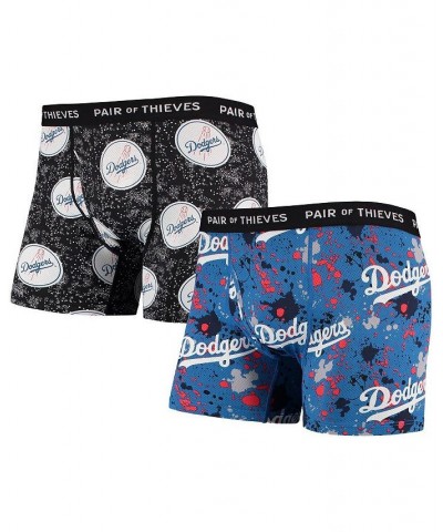Men's Royal, Black Los Angeles Dodgers Super Fit 2-Pack Boxer Briefs Set $25.49 Underwear