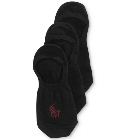 Ralph Lauren Men's No Show Liner Socks 3 Pack Black $21.60 Socks