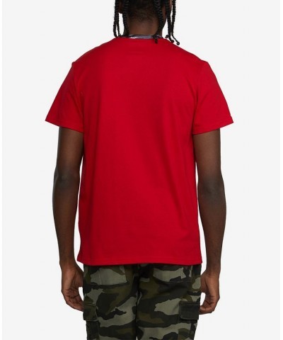 Men's Short Sleeve Winning Ways V-Neck T-shirt Red $23.52 T-Shirts