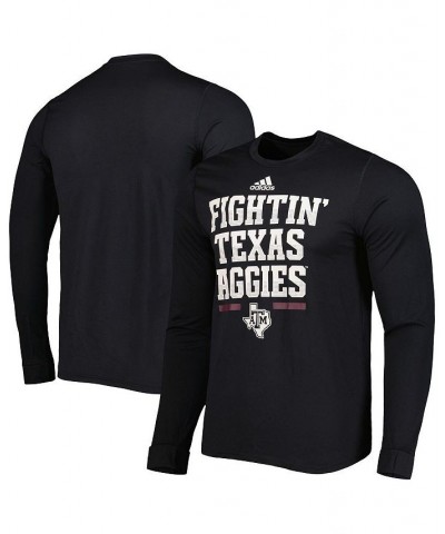 Men's Black Texas A&M Aggies Alternate Uniform AEROREADY Long Sleeve T-shirt $25.99 T-Shirts
