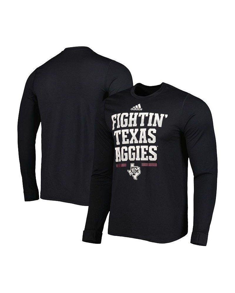 Men's Black Texas A&M Aggies Alternate Uniform AEROREADY Long Sleeve T-shirt $25.99 T-Shirts