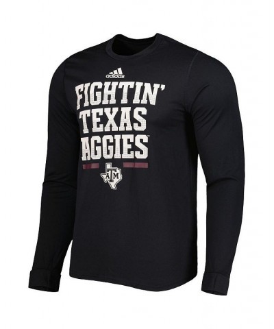 Men's Black Texas A&M Aggies Alternate Uniform AEROREADY Long Sleeve T-shirt $25.99 T-Shirts