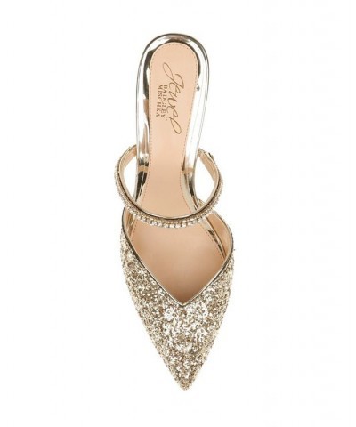 Women's Jan Evening Mule Gold $38.08 Shoes