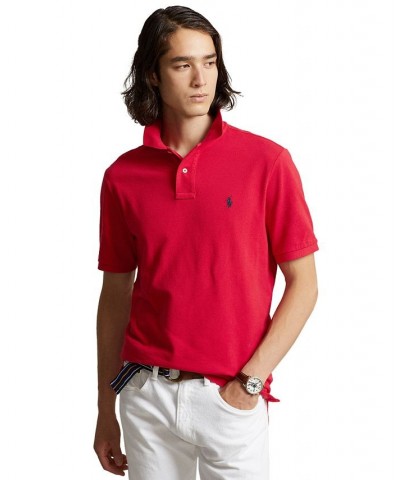 Men's Custom Slim Fit Mesh Polo RL 2000 Red $56.40 Polo Shirts
