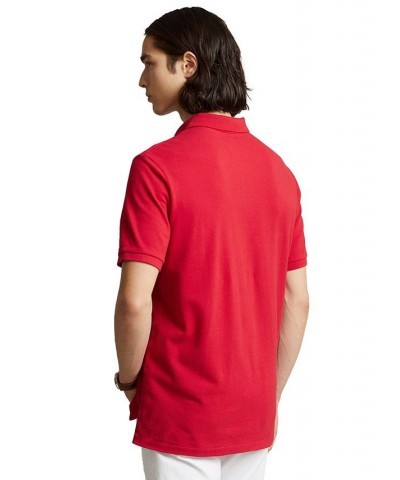 Men's Custom Slim Fit Mesh Polo RL 2000 Red $56.40 Polo Shirts