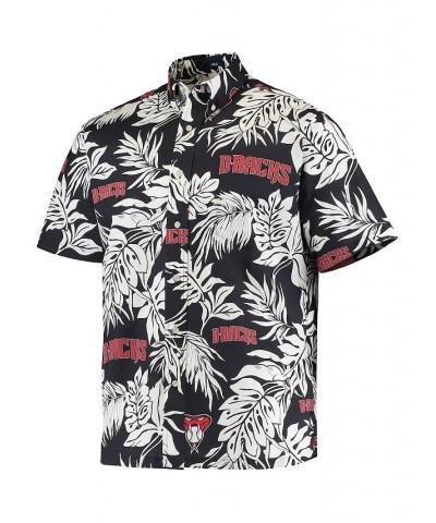 Men's Black Arizona Diamondbacks Aloha Button-Down Shirt $36.40 Shirts