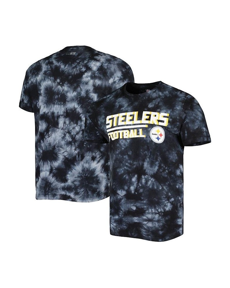 Men's Black Pittsburgh Steelers Recovery Tie-Dye T-shirt $32.44 T-Shirts