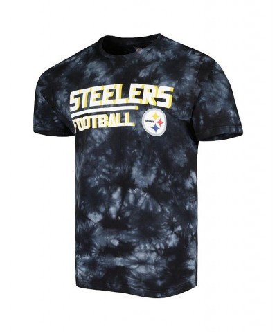 Men's Black Pittsburgh Steelers Recovery Tie-Dye T-shirt $32.44 T-Shirts