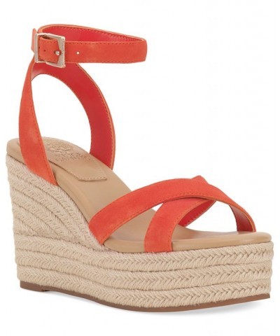 Fettana Ankle-Strap Espadrille Platform Wedge Sandals PD05 $45.15 Shoes