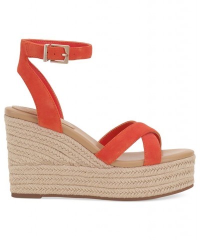 Fettana Ankle-Strap Espadrille Platform Wedge Sandals PD05 $45.15 Shoes