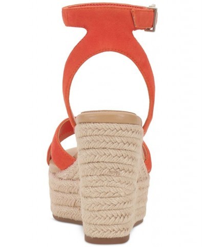 Fettana Ankle-Strap Espadrille Platform Wedge Sandals PD05 $45.15 Shoes