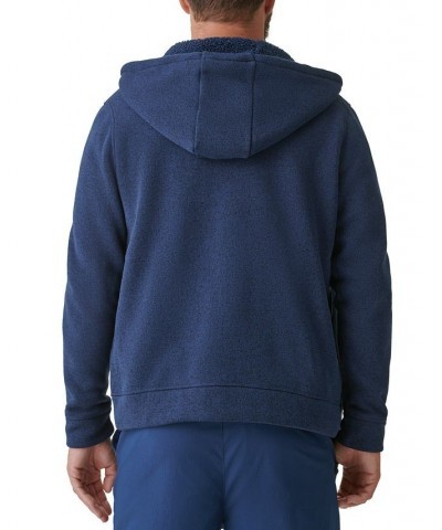 Men's Zero Day Sherpa-Lined Hoodie Blue $12.76 Sweatshirt