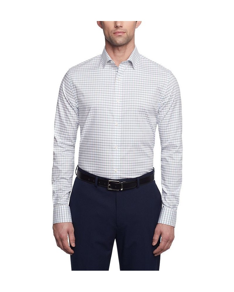 Men's TH Flex Slim Fit Wrinkle Free Stretch Pinpoint Oxford Dress Shirt Multi $21.00 Dress Shirts