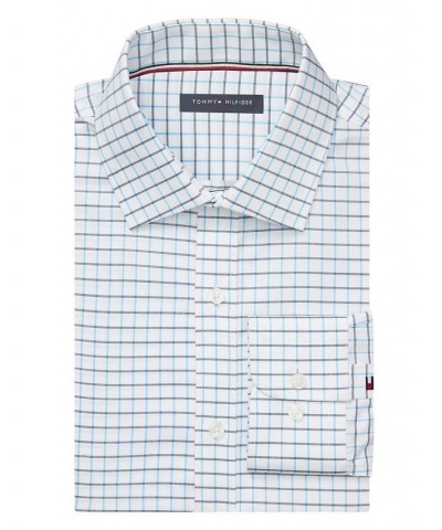 Men's TH Flex Slim Fit Wrinkle Free Stretch Pinpoint Oxford Dress Shirt Multi $21.00 Dress Shirts