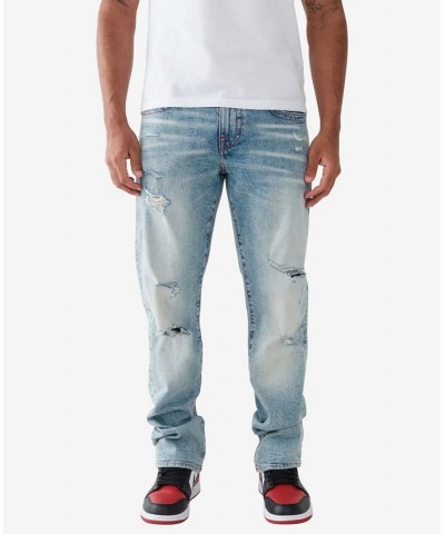 Men's Ricky No Flap Straight Jeans Blue $42.11 Jeans