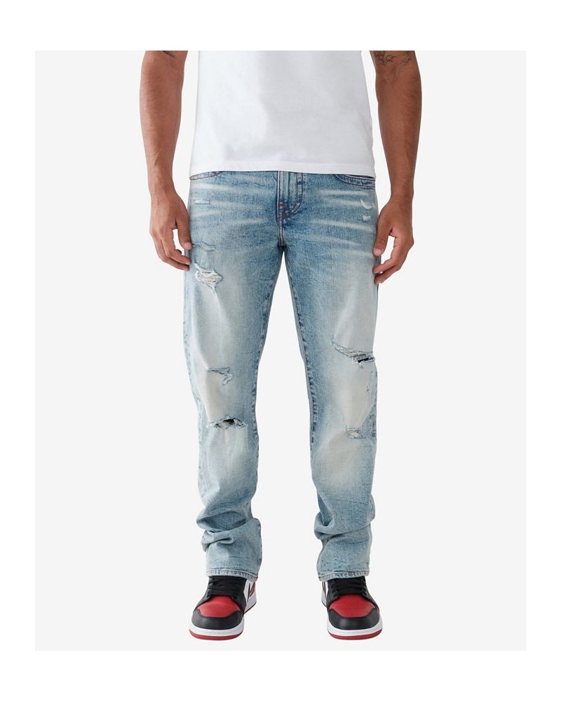 Men's Ricky No Flap Straight Jeans Blue $42.11 Jeans