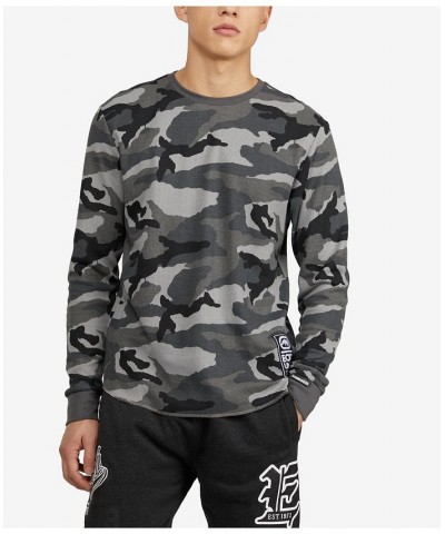 Men's All Over Print Stunner Thermal Sweater Street Camo $24.00 Sweaters