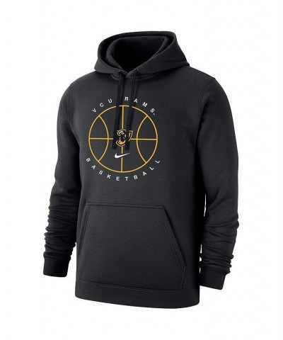 Men's Black VCU Rams Basketball Icon Club Fleece Pullover Hoodie $40.80 Sweatshirt