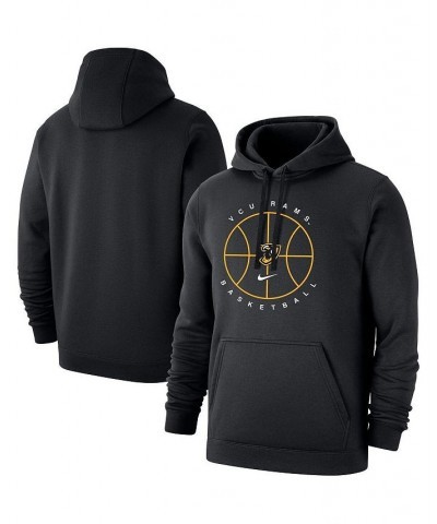 Men's Black VCU Rams Basketball Icon Club Fleece Pullover Hoodie $40.80 Sweatshirt