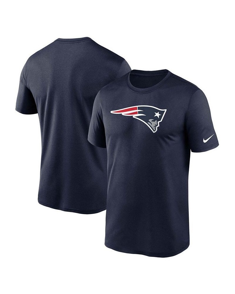 Men's Big and Tall Navy New England Patriots Logo Essential Legend Performance T-shirt $26.49 T-Shirts