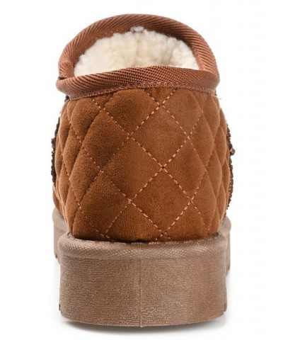 Women's Tazara Slipper Booties Brown $34.00 Shoes