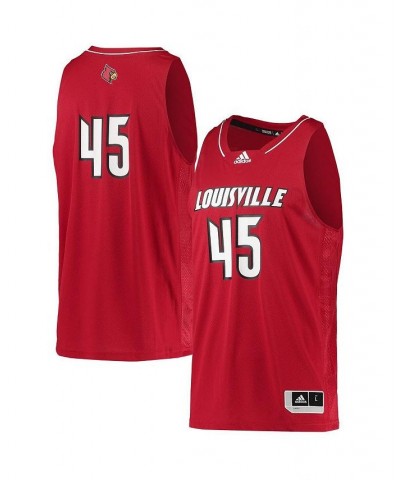 Men's Number 45 Red Louisville Cardinals Swingman Basketball Jersey $37.73 Jersey