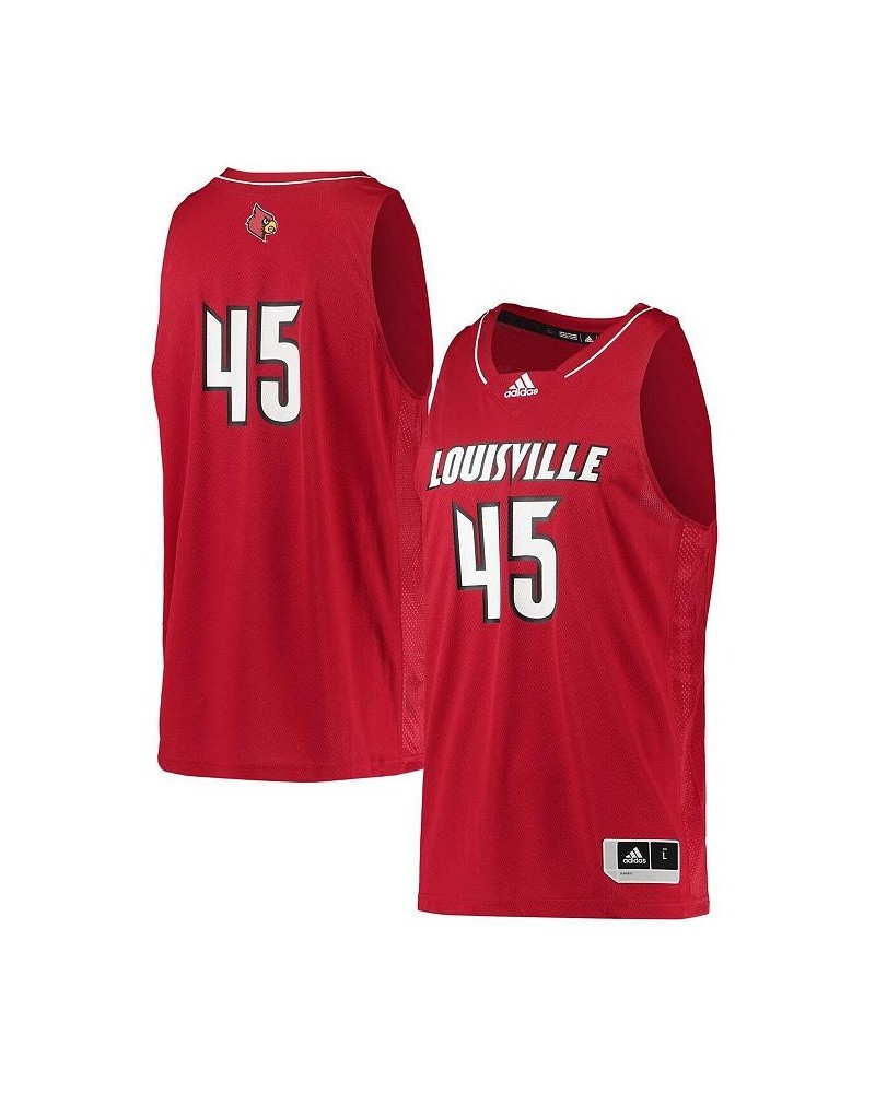 Men's Number 45 Red Louisville Cardinals Swingman Basketball Jersey $37.73 Jersey