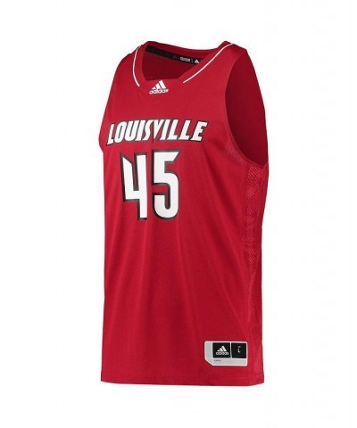 Men's Number 45 Red Louisville Cardinals Swingman Basketball Jersey $37.73 Jersey