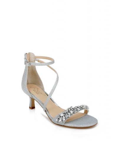 Women's Daleyza Evening Sandals Silver $50.31 Shoes