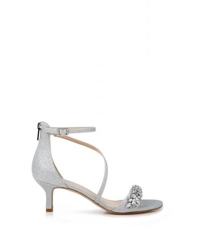 Women's Daleyza Evening Sandals Silver $50.31 Shoes