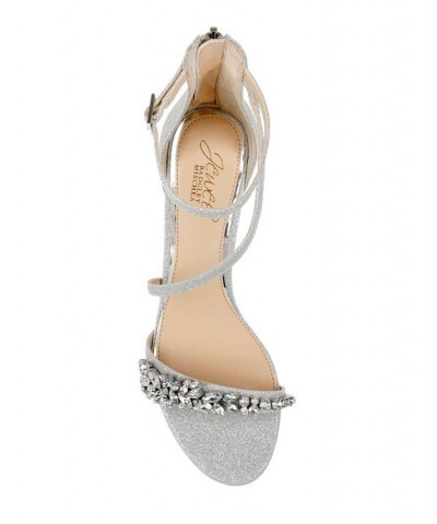 Women's Daleyza Evening Sandals Silver $50.31 Shoes