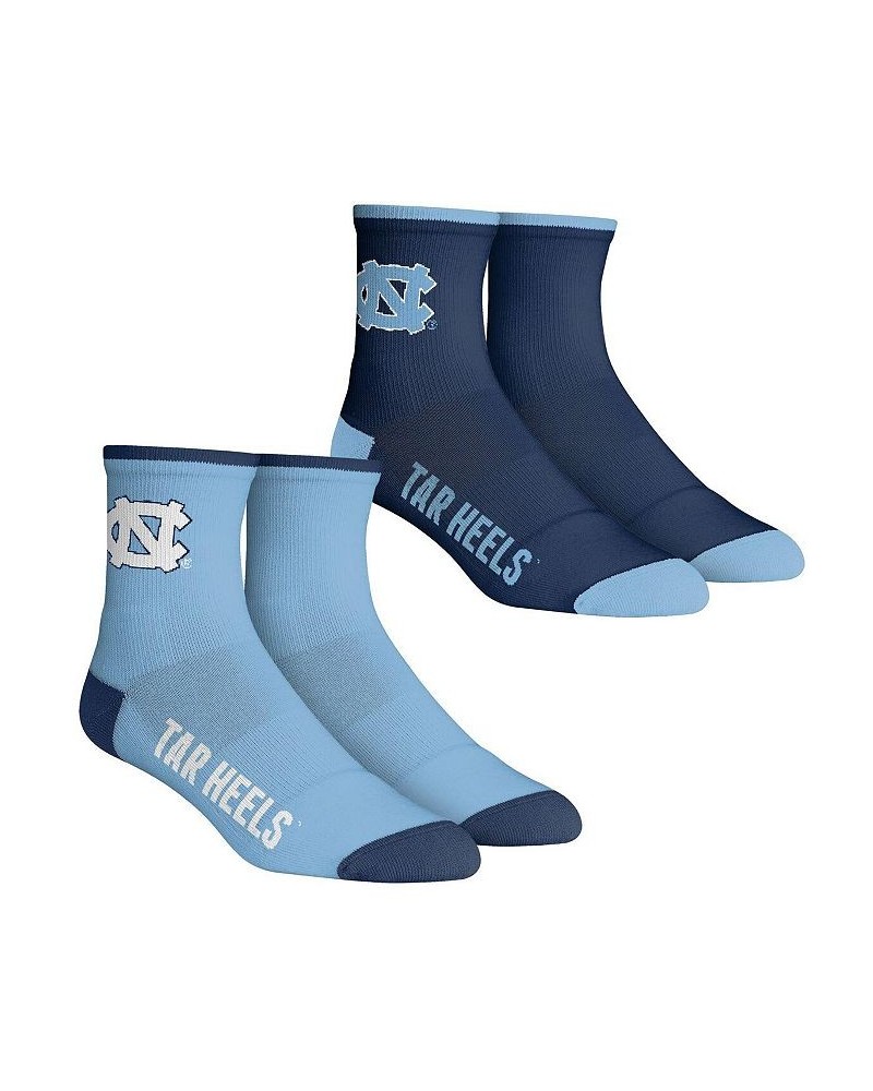 Men's Socks North Carolina Tar Heels Core Team 2-Pack Quarter Length Sock Set $12.60 Socks