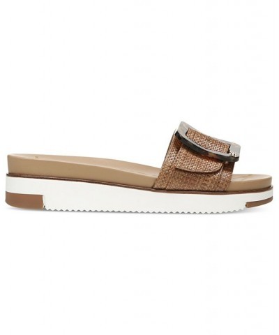 Women's Ariane Platform Buckle Slide Sandals PD04 $57.20 Shoes