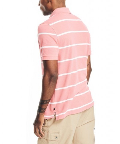 Men's Classic-Fit Striped Performance Deck Polo PD05 $32.99 Shirts