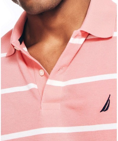 Men's Classic-Fit Striped Performance Deck Polo PD05 $32.99 Shirts