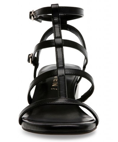 Women's Mecca Block Heel Sandal Black $53.46 Shoes