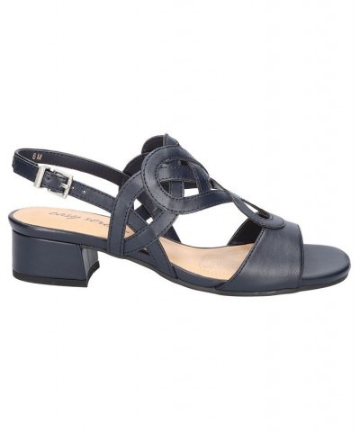 Women's Catrin Heeled Sandals Blue $33.00 Shoes