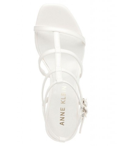 Women's Mecca Block Heel Sandal White $53.46 Shoes