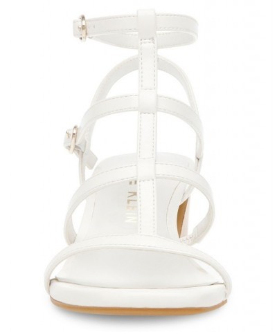 Women's Mecca Block Heel Sandal White $53.46 Shoes