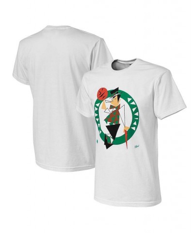 Men's NBA x Naturel White Boston Celtics No Caller ID T-shirt $32.99 T-Shirts