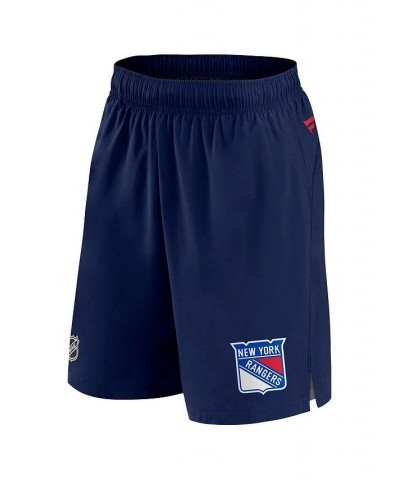 Men's Branded Navy New York Rangers Authentic Pro Rink Shorts $25.52 Shorts