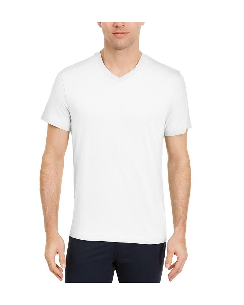 Men's Solid V-Neck T-Shirt PD02 $9.34 T-Shirts