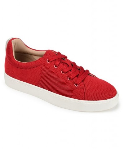 Women's Wide Width Kimber Sneakers Red $53.99 Shoes